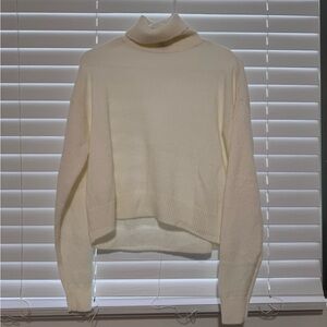 H&M Cream Turtleneck Sweater